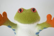 画像4: Tree Frog アマガエルのパペット人形 (4)