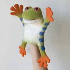 画像3: Tree Frog アマガエルのパペット人形 (3)