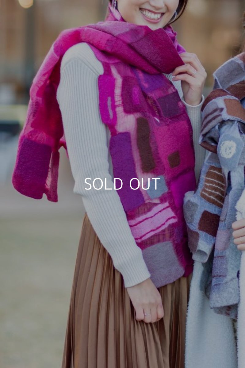 画像3: ブロックストール(えんじピンク) (3)