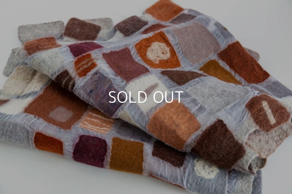 画像2: ブロックストール(グレー茶) (2)