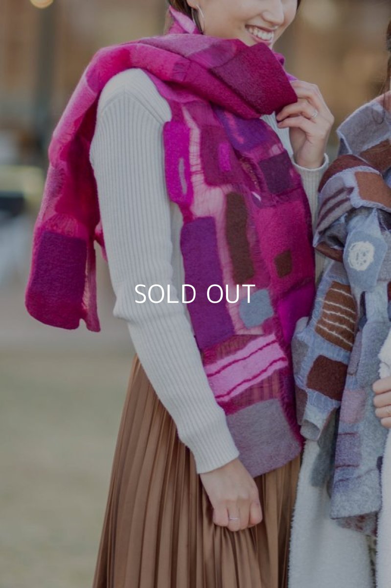 画像4: ブロックストール(えんじピンク) (4)