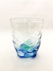 画像1: ４つ足オールドグラス-ブルー (1)