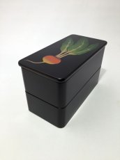 画像3: 二段弁当箱-赤かぶ (3)