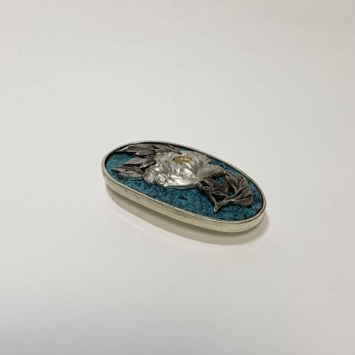 画像2: 牡丹金具帯留め