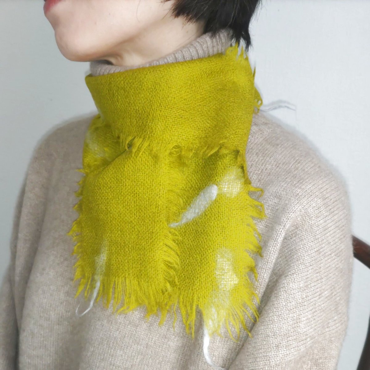 画像2: 羽付ミニマフラーS (2)