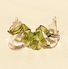 画像1: カール連結リング　緑 (1)