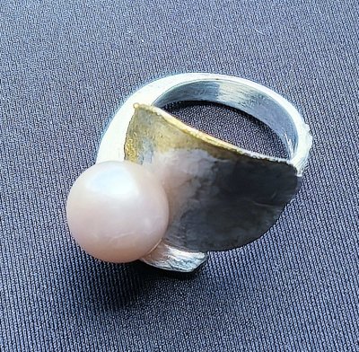 画像1: Ring　Sv　K24　パール