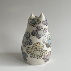 画像3: ミミズクのフィギュリン（花・大） (3)