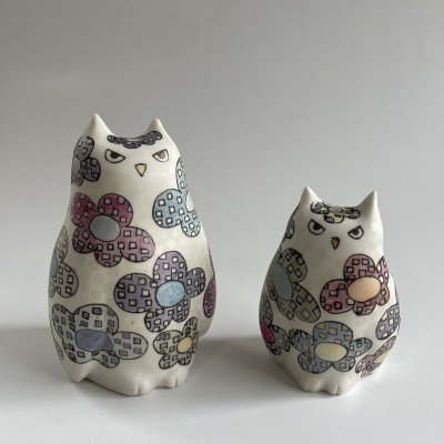 画像3: ミミズクのフィギュリン（花・小）