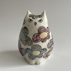 画像6: ミミズクのフィギュリン（花・小） (6)