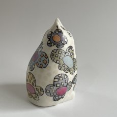 画像4: ミミズクのフィギュリン（花・小） (4)