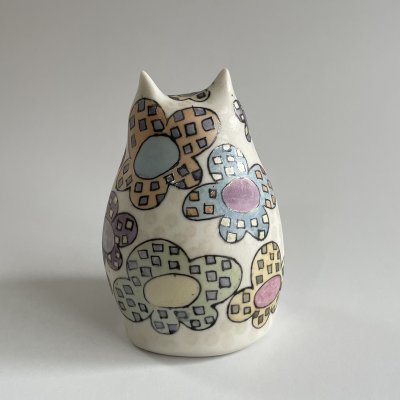 画像2: ミミズクのフィギュリン（花・小）