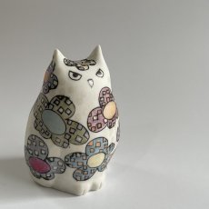 画像5: ミミズクのフィギュリン（花・小） (5)