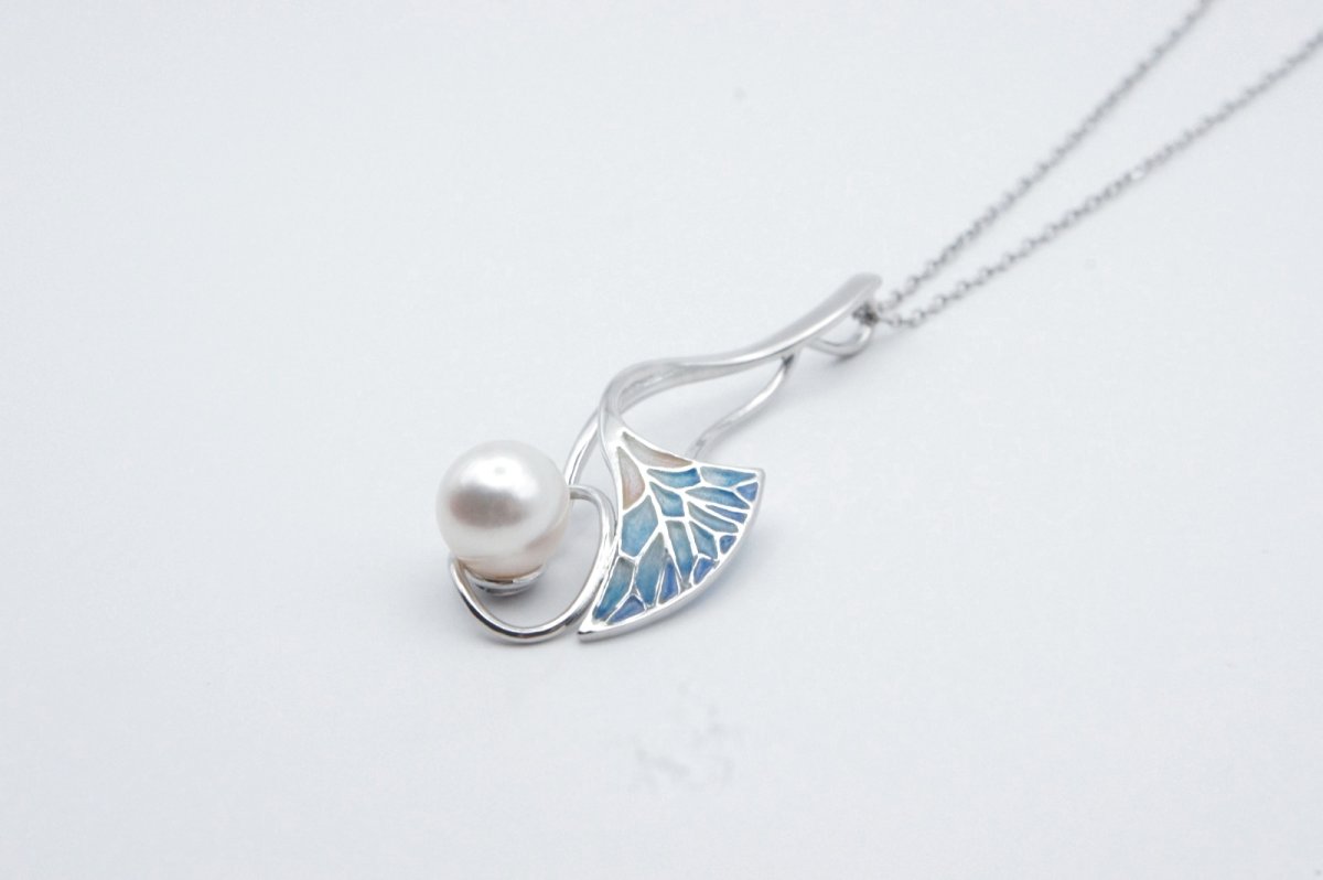 画像1: Dancing Leaf I-blue&pink- (1)