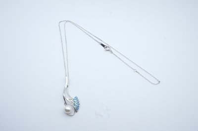 画像3: Dancing Leaf I-blue&pink-