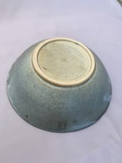 画像4: リーフ文青い鉢 (4)