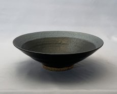 画像1: 鉄ふち黒い鉢（大） (1)