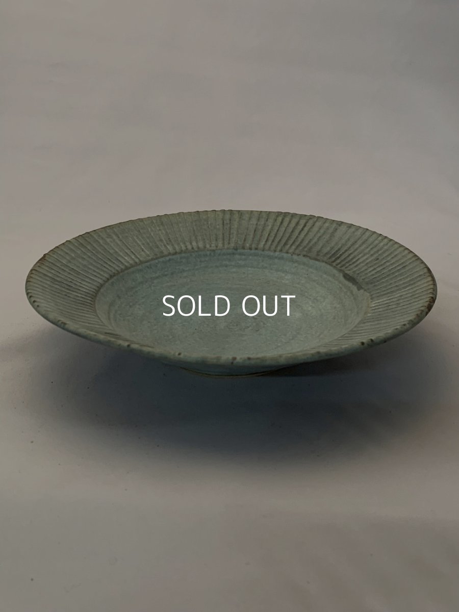 画像1: 線文リブ中鉢（青） (1)