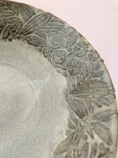 画像3: リーフ文青い鉢 (3)