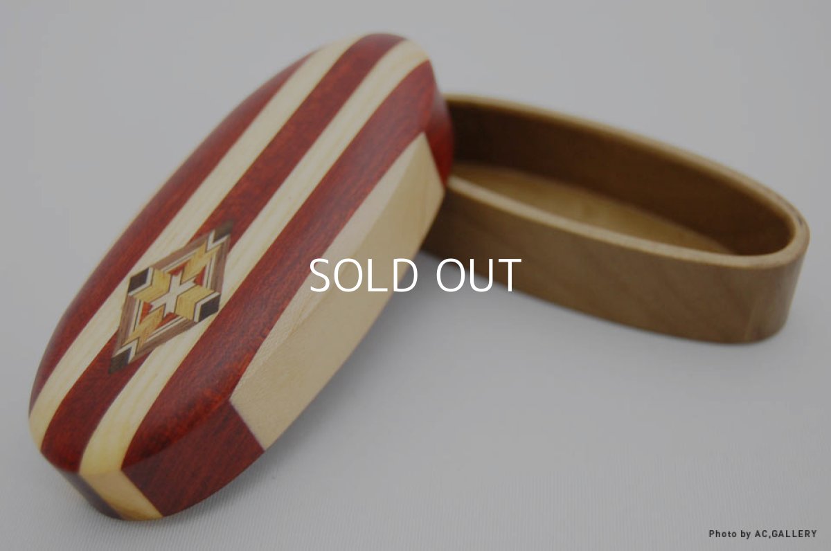 画像2: 世界に一つだけの小物入（紅白縞） (2)