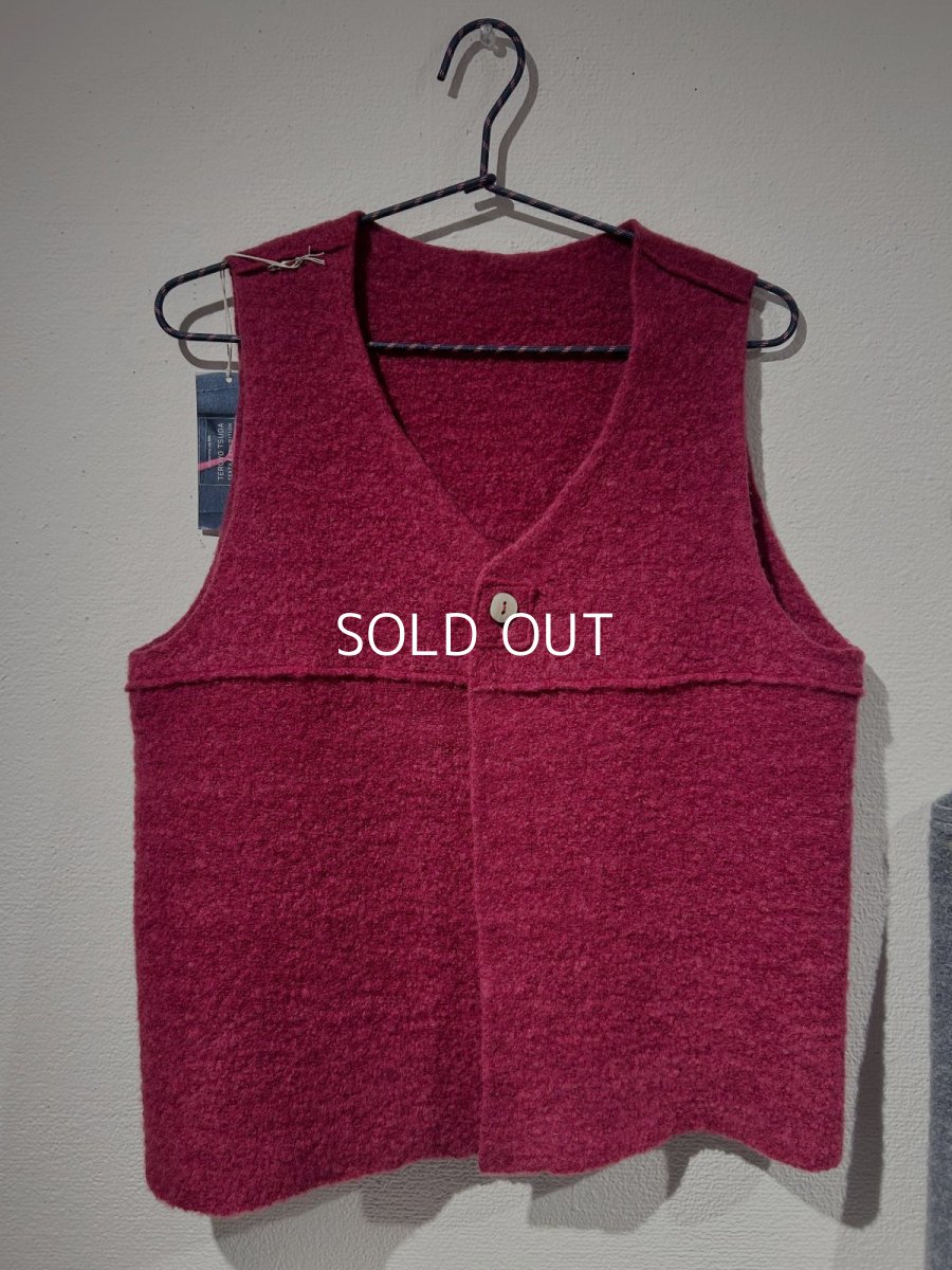 画像1: 2枚はぎベスト（レッド） (1)