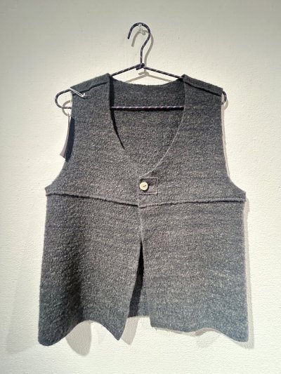 画像1: 2枚はぎベスト(ブラウン)