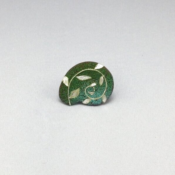 Brooch&Pendant (small life) green