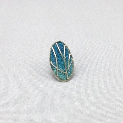 Pinbrooch  (small life) blue